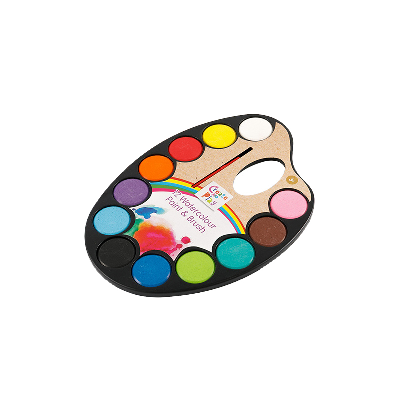 Kue Cat Cat Air Solid 24 warna untuk Siswa