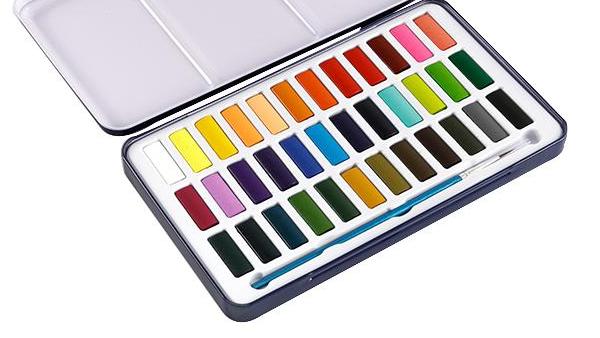 Set Cat Air Solid 36 Warna dengan Timah Cat