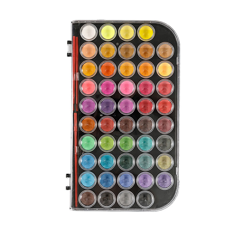 Set Kue Cat Air Solid 48 Warna untuk Seniman